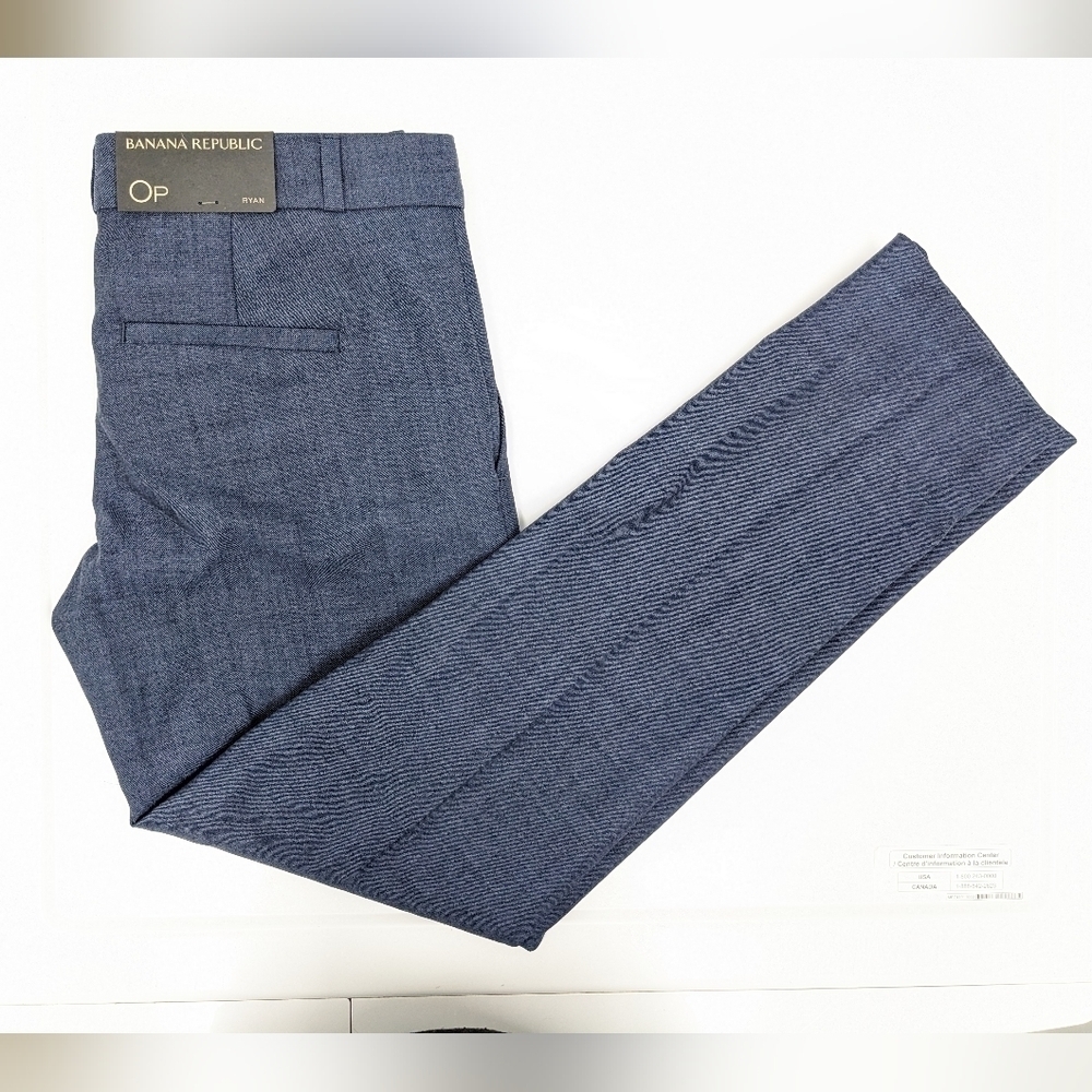 Banana Republic Ryan slim wool blend pants size 0P - Picture 4 of 14